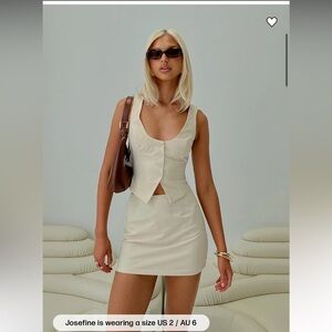 Princess Polly Cream Two-Piece Set